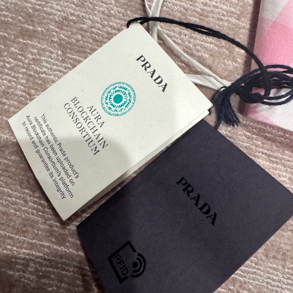 PRADA Gingham Bralette crop top size 38 NEW - Picture 8 of 12